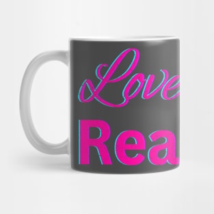 Love 2 Read Pink Book Mug